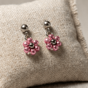 Kolczyki Daisy - electric pink