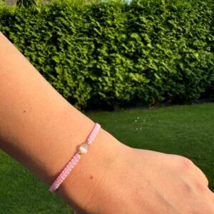 Bransoletka Kocie Oko Baby Pink