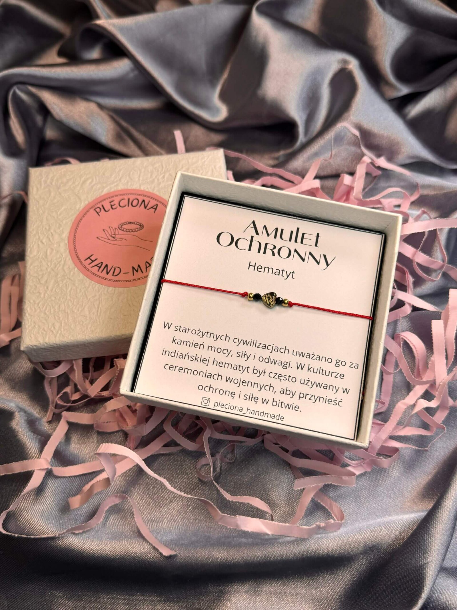 Bransoletka Amulet Ochronny - Hematyt - obrazek 2